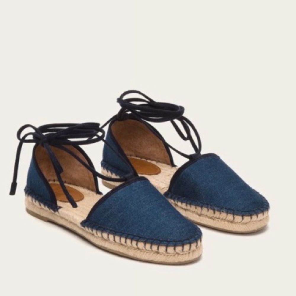 FRYE Leo wrap espadrilles size 7.5
